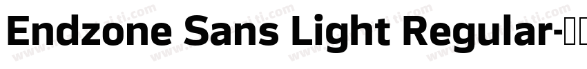 Endzone Sans Light Regular字体转换